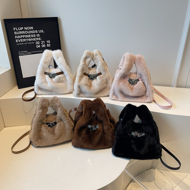 Bolso Cartera Tipo Peluche Ref S2260