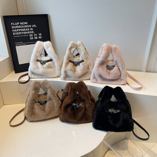 Bolso Cartera Tipo Peluche Ref S2260
