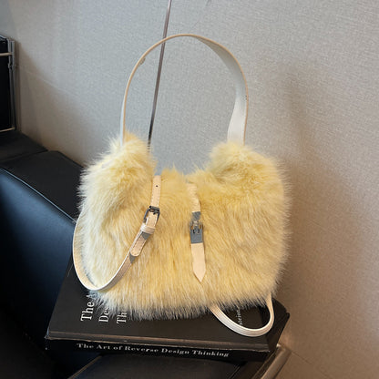 Bolso Cartera Tipo Peluche S2263