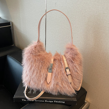 Bolso Cartera Tipo Peluche S2263
