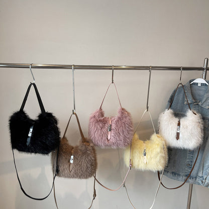 Bolso Cartera Tipo Peluche S2263