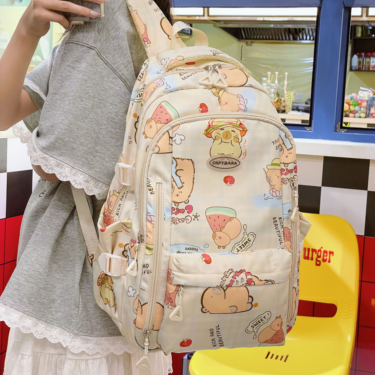 Morral Escolar Capibara Ref S1567